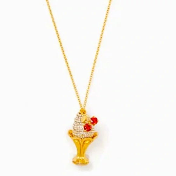 New Kate Spade ice cream sundae pendant necklace - Picture 8 of 17